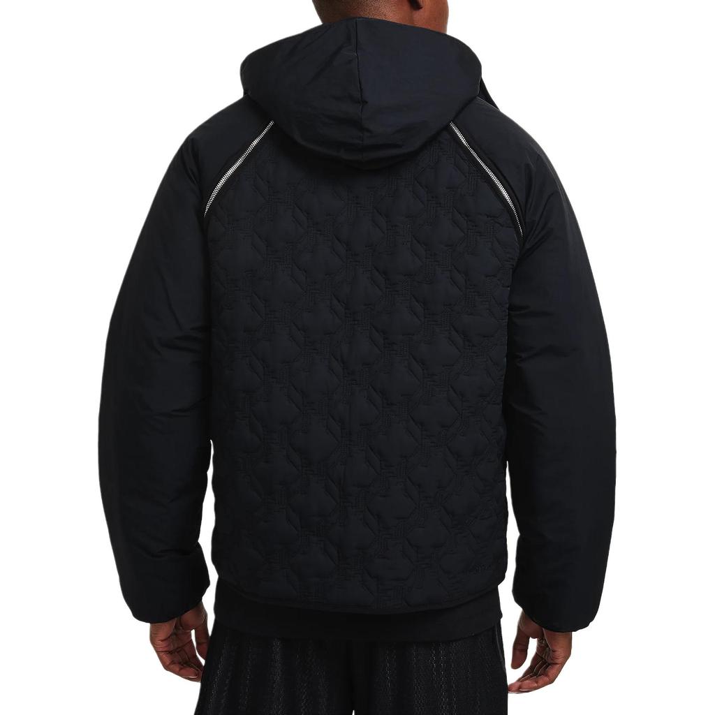 Nike Однотонная куртка с капюшоном и застежкой-молнией, длинные рукава, мужские куртки, черный цвет FZ1032-010