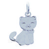 [G3404] - Silver 'Kitten' Silver Pendant - 15x7 Mm