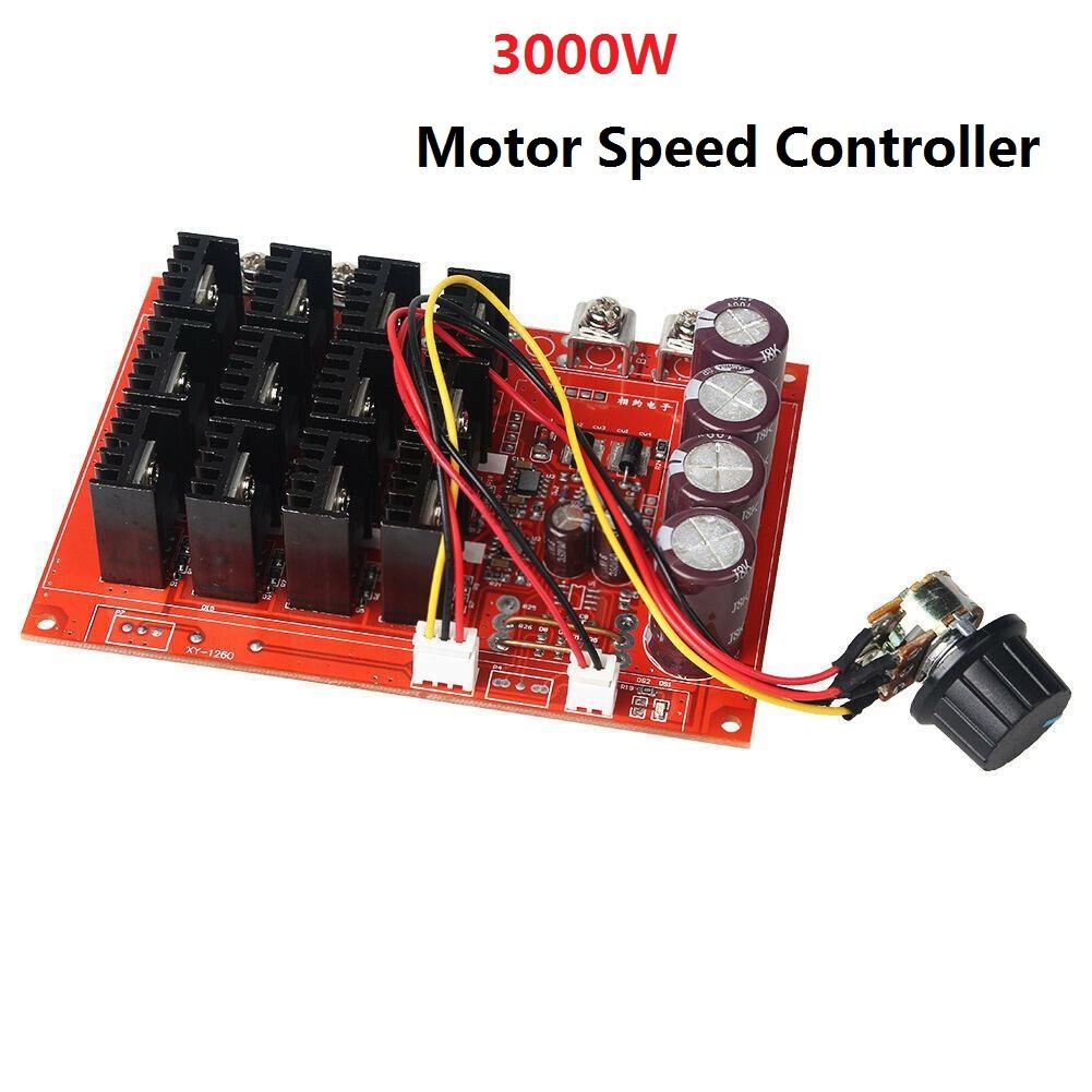 Управление скоростью двигателя постоянного тока 10-50 В 60 А ШИМ HHO RC-контроллер 12 В 24 В 48 В 3000 Вт Регулятор скорости