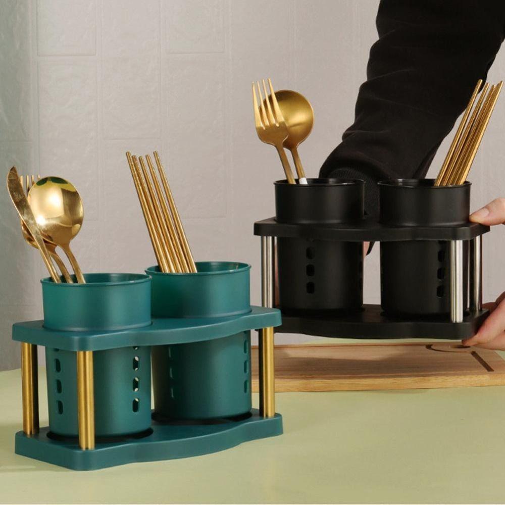 Органайзер для столовых приборов-ложек, съемный ящик для хранения, новый держатель для хранения с дренажем, кухня