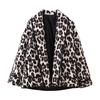 Women Fashion All Match Cardigan Leopard Print Jacket Loose Casual Top Coat Spring Autumn Top Coat