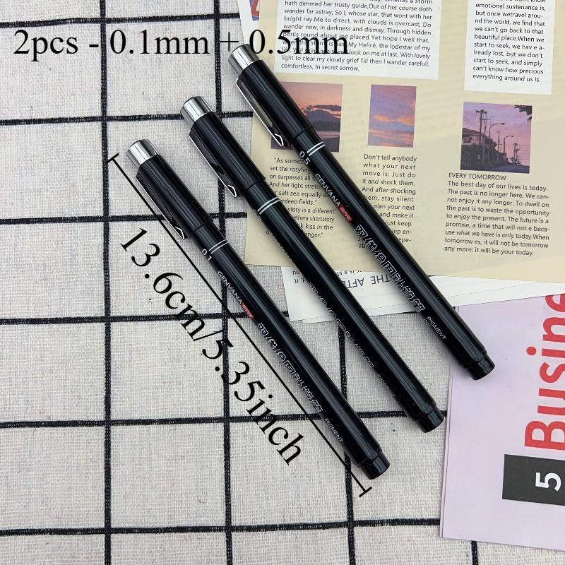 Double-Line Gel Pen - Exquisite Pen Clip,Must-Have Product for Architectural Designer Examination Drawing,Note-Taking & Painting