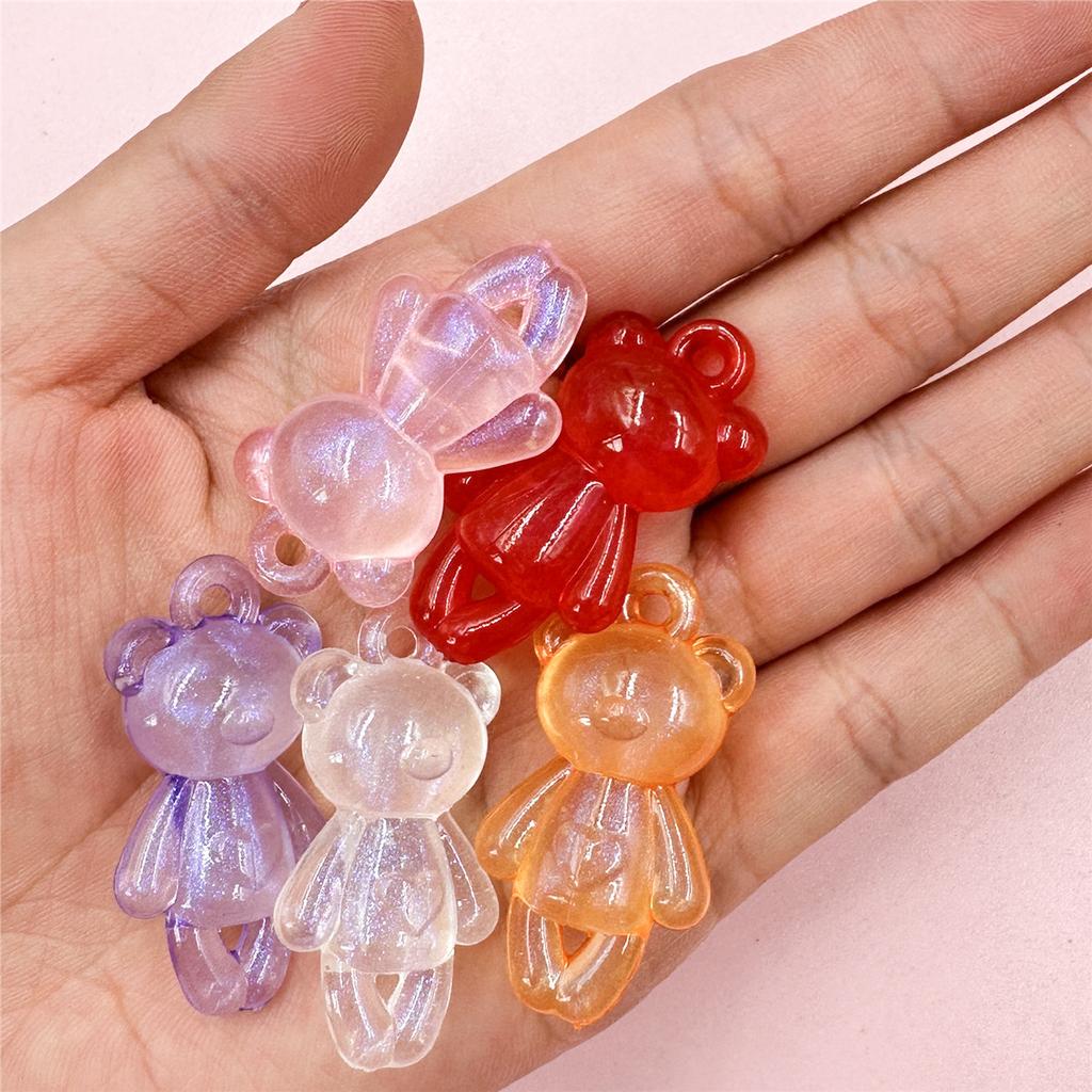 Медвежьи бусины, ожерелье «сделай сам», браслет, акриловые бусины, материалы ручной работы, аксессуары для изготовления ювелирных изделий