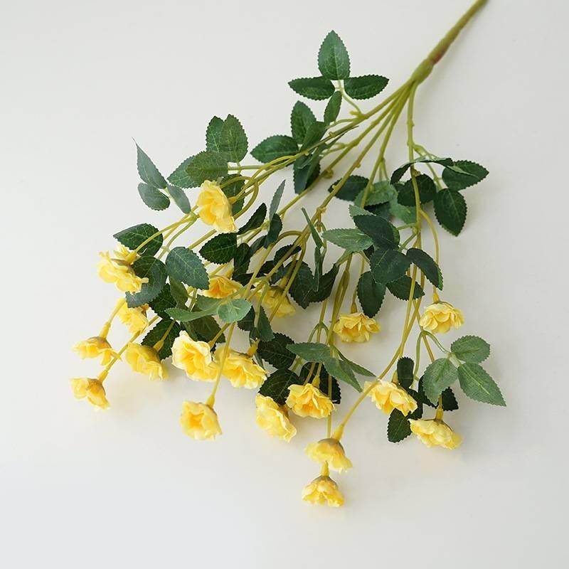 Реалистичный Букет из Шелковых Роз Для Декора Дома Маленькие Искусственные Розы Для Свадебных Центральных Композиций