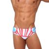 Men's Fashion Floral Printed Swimming Briefs Low Waist Plus Size Summer Beach Wear FREESTYLE UP-LIFT