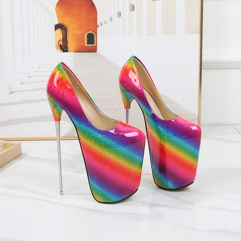 Сексуальные женские туфли-лодочки для стриптиза на платформе Модель для танца на пилоне Высокие каблуки Обувь для ночного клуба