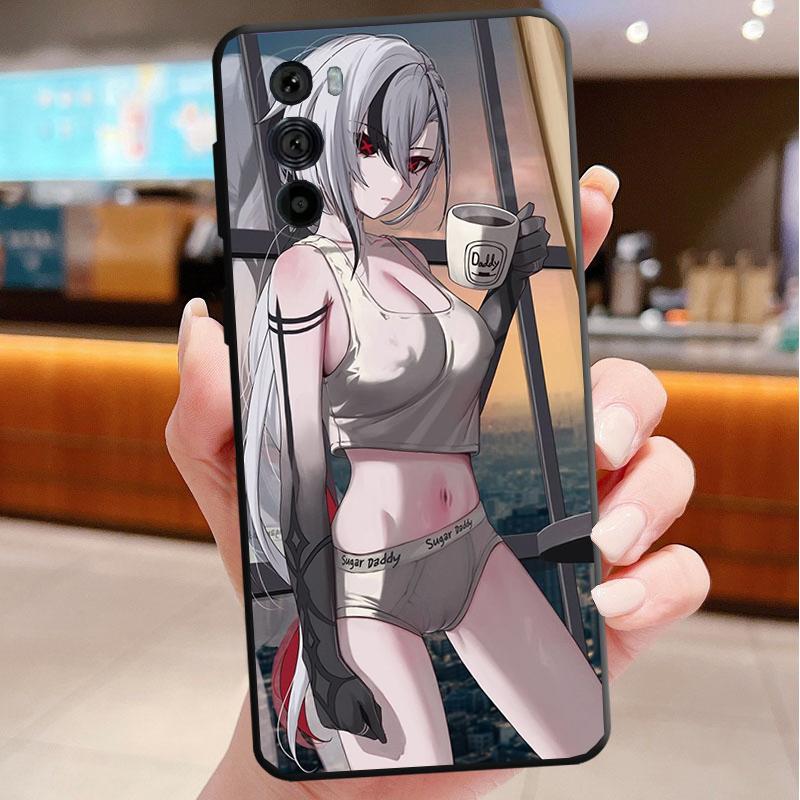 Phone Case For Motorola Edge 50 40 Pro 60 50 40 30 Ultra Neo Fusion Moto G Play G Stylus G Power G Anime Girl