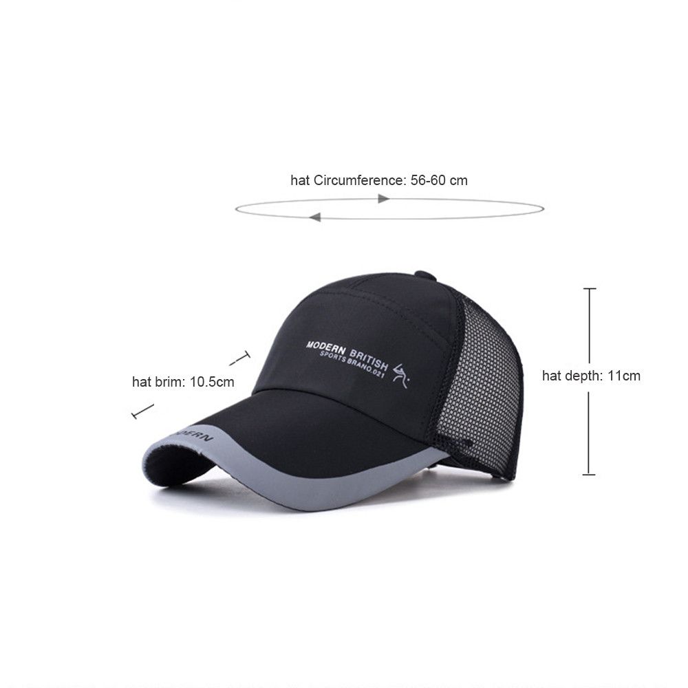 Регулируемая летняя сетчатая кепка для занятий спортом на открытом воздухе, бейсболка, шляпа от солнца, хип-хоп шляпа