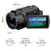 Sony Видеокамера 4K Handycam Black Память 64 ГБ Оптический зум 20x Пространственная оптическая стабилизация изображения B FDR-AX45 (Модель 2018 года) Встроенный FDR-AX45