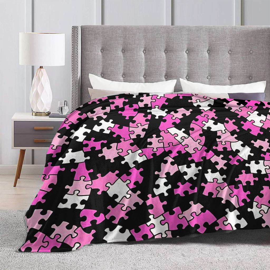 Puzzle Camouflage Pattern Flannel blankets Winter Super Soft Throw blanket for Kids Home Decor Bedspread Sofa Bed Cover