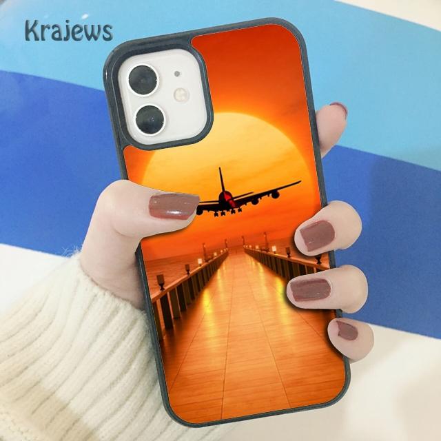 Мягкий чехол для телефона Krajews Aircraft Plane для iPhone 14 5 SE 6s 7 8 plus XR XS 11 12 13 pro max Samsung S21 S22ultra