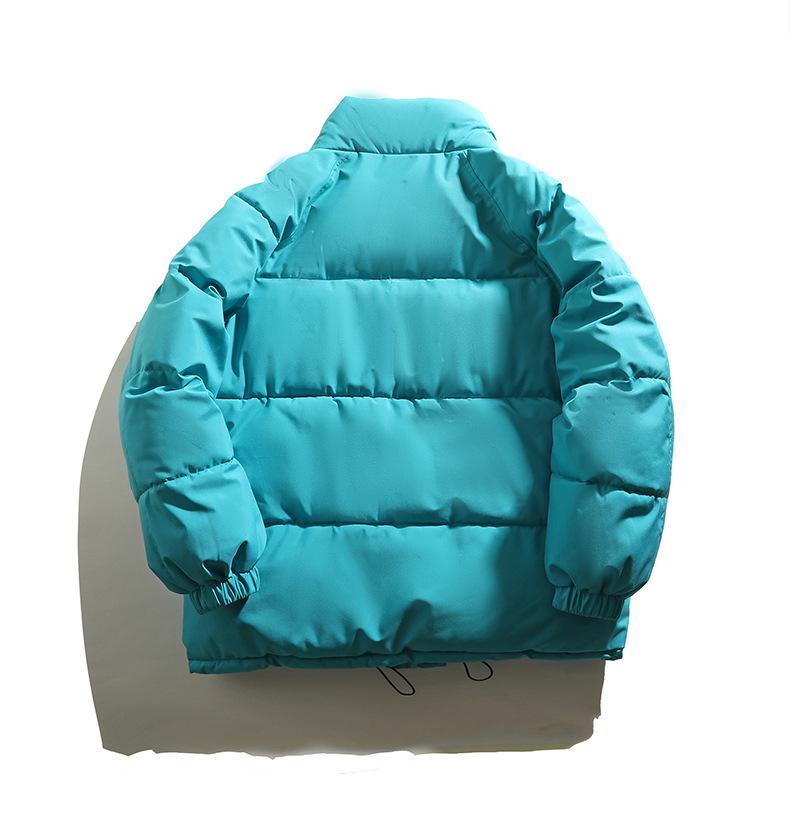 Unisex 2024 Winter Loose Cotton-Padded Jacket - Stand-Up Collar, Plus Size, Trendy Short Coat