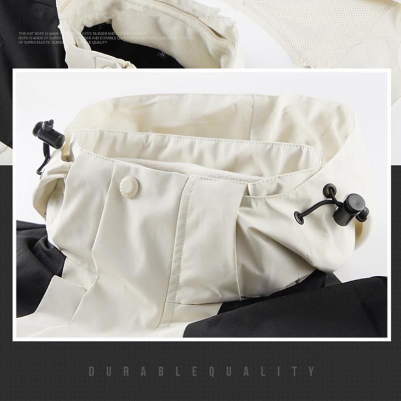 Осенняя верхняя одежда с капюшоном, ветрозащитные пальто, мужские и женские свободные повседневные пальто на молнии и шнурке, модная одежда для альпинизма