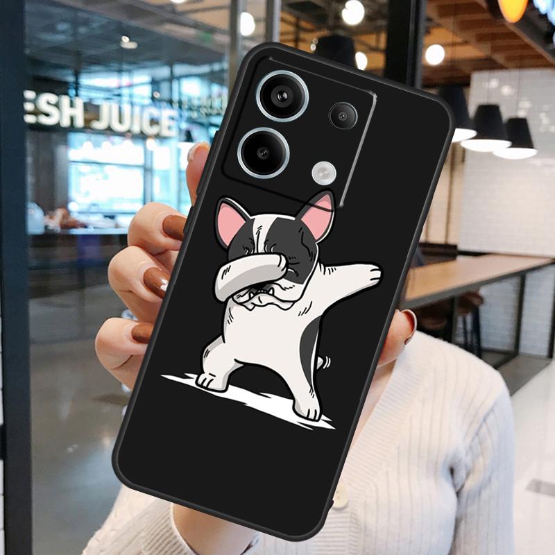 Чехол с французским бульдогом для Xiaomi Redmi Note 14 Pro 10 11 12 13 15 Pro Plus Redmi 15C 14C 10C 12C 13C 15
