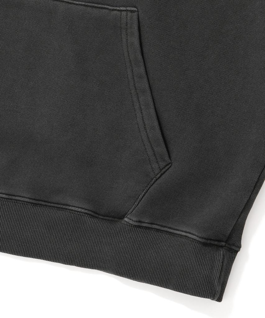 [M~4XL] Худи с пигментным логотипом Arch_Угольный