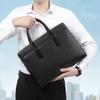 Men's Genuine Leather Handbag Business Fashion Anti-theft Code Lock Men's Bag Premium Sense Men's Briefcase