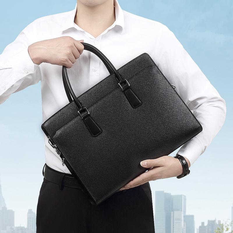 Мужская сумка из натуральной кожи, деловая, модная, противоугонная, с кодовым замком, мужская сумка, мужской портфель Premium Sense