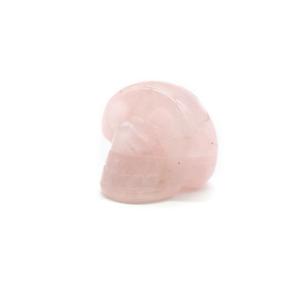 1Pc Natural Stone Carved Skull Natural Crystal Crafts Ornaments Halloween Ghost Festival Decorations Jewelry Furnishings Supplies Gifts 25x20x18 Mm