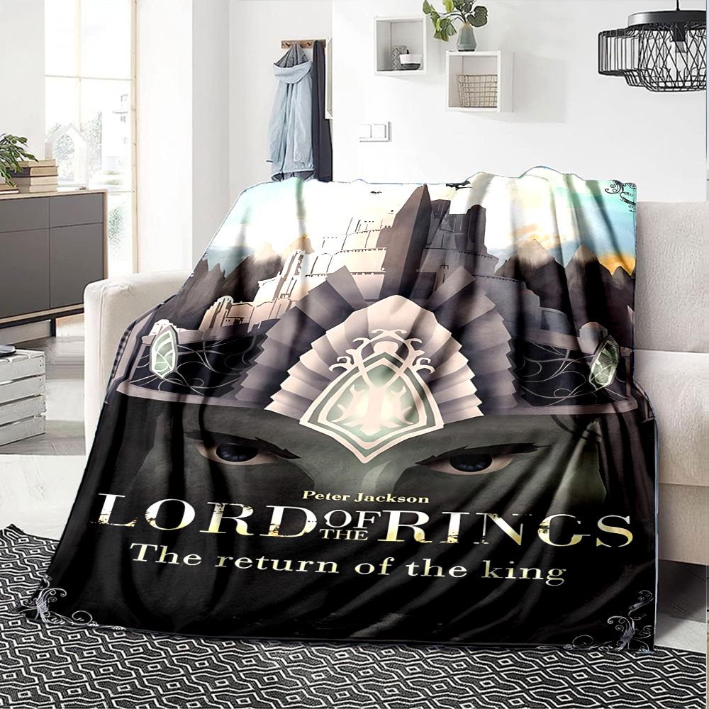1pc LORD OF THE RINGS Flannel Blanket Soft Warm Throw for Home, Office, Travel, All-Season Cozy Bedding GiftL1203