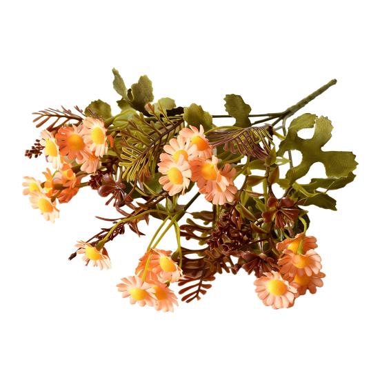 5 Stems Artificial Flowers UV Resistant Fake Wildflowers Faux Floral Arrangements for Wedding Indoor Ourdoor Home Garden Decoration