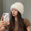Recommended Soft Temperament Plush Wool Hat Women's Winter Warm White Cold Hat Knitted Hat Tide