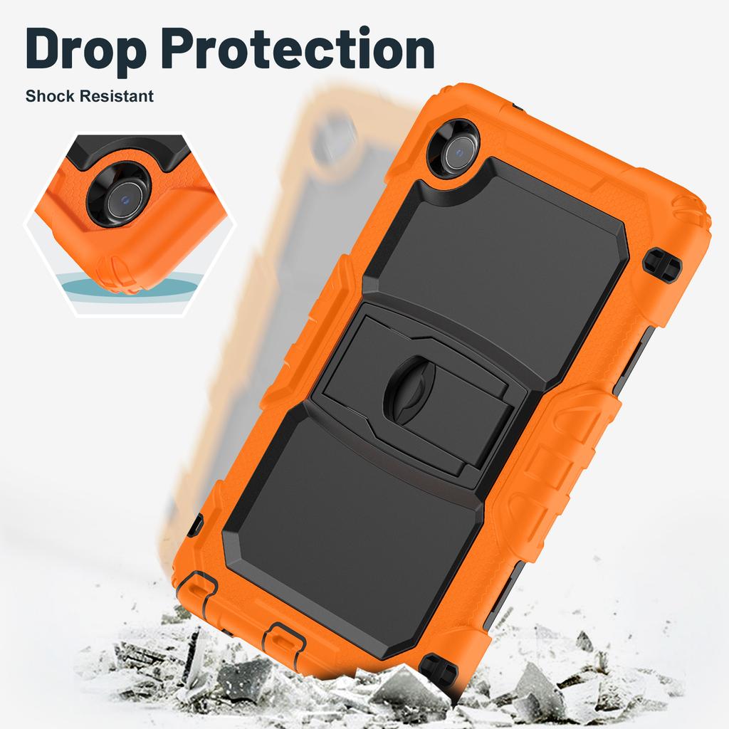 For Lenovo Tab K9 TB305FU Case with Shoulder Strap Kickstand PC+Silicone Shockproof Tablet Cover