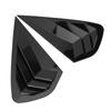 1 Pair Rear Side Window Shutter Cover Trim Glossy Black Scratch Proof Window Louver Side Vent Trim F