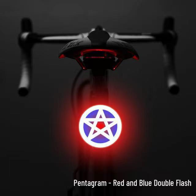 Светодиодный задний фонарь с USB-зарядкой для ночной езды на велосипеде - Крепление на ремешке и динамическая навигация