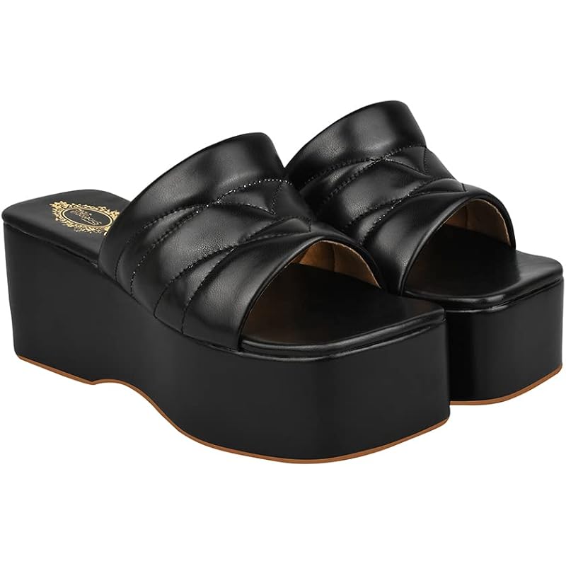 Shoetopia Retro Style Platform Heels