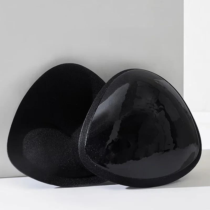 Невидимый бюстгальтер пуш-ап на липкой основе, утолщенные губчатые вкладыши для бюстгальтера, усилитель пуш-ап для груди, съемные силиконовые вставки, бюстгальтер для купальника