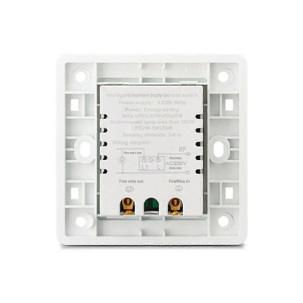 Motion Sensor Light Switch, Auto On/Off Wall Switch with Adjustable Delay Light for Energy-Saving Operation in Garage Stairs Corridor 2025