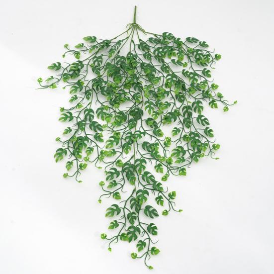 Имитация 5-вилочной лозы Монстера, реалистичный внутренний потолок, не требующий обслуживания, цветочная лоза для круглогодичного украшения