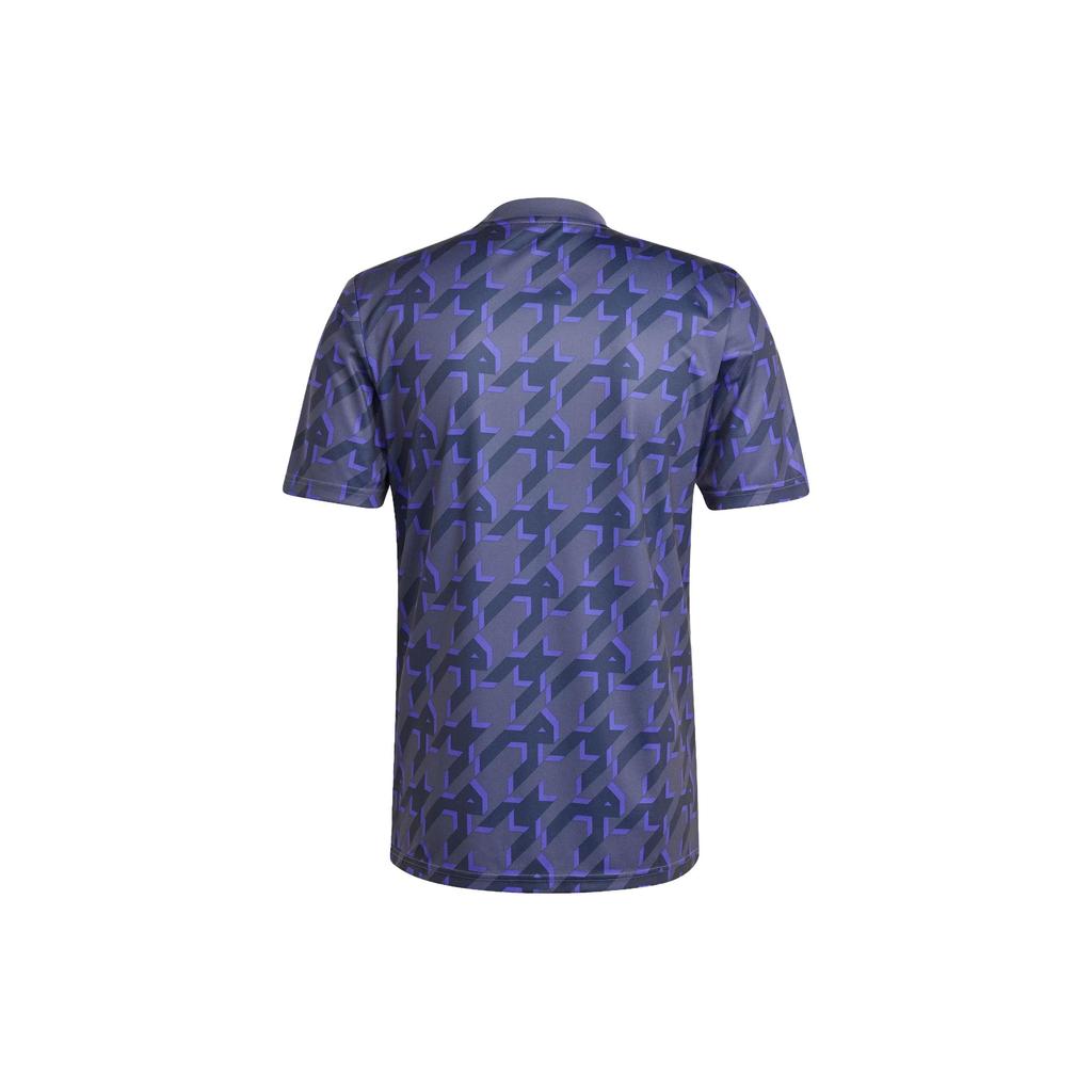 Adidas Мужская предматчевая майка Real Madrid с геометрическим узором темно-синяя IQ0544