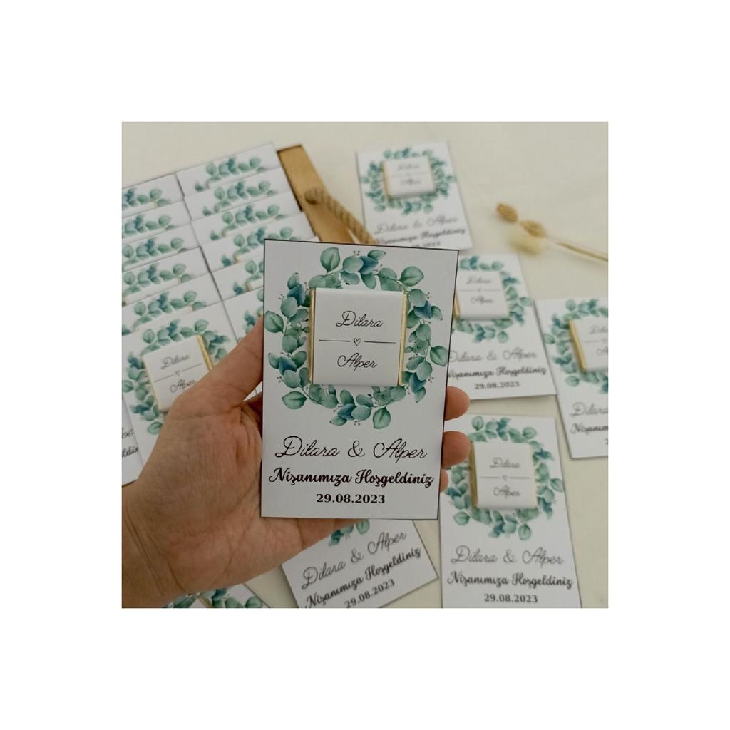 Персонализированный шоколад для помолвки, шоколад Promise, свадебные конфеты, подарок из хны, 50 шт.