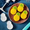 Pineapple Hand Press Chocolate Cake Mooncake Mold Cookie Cutter Pineapple Mooncake Bakeware Tools