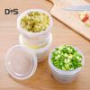 Home Kitchen Double-layer Sealed Onion Fruit Food Drain Storage Box Container