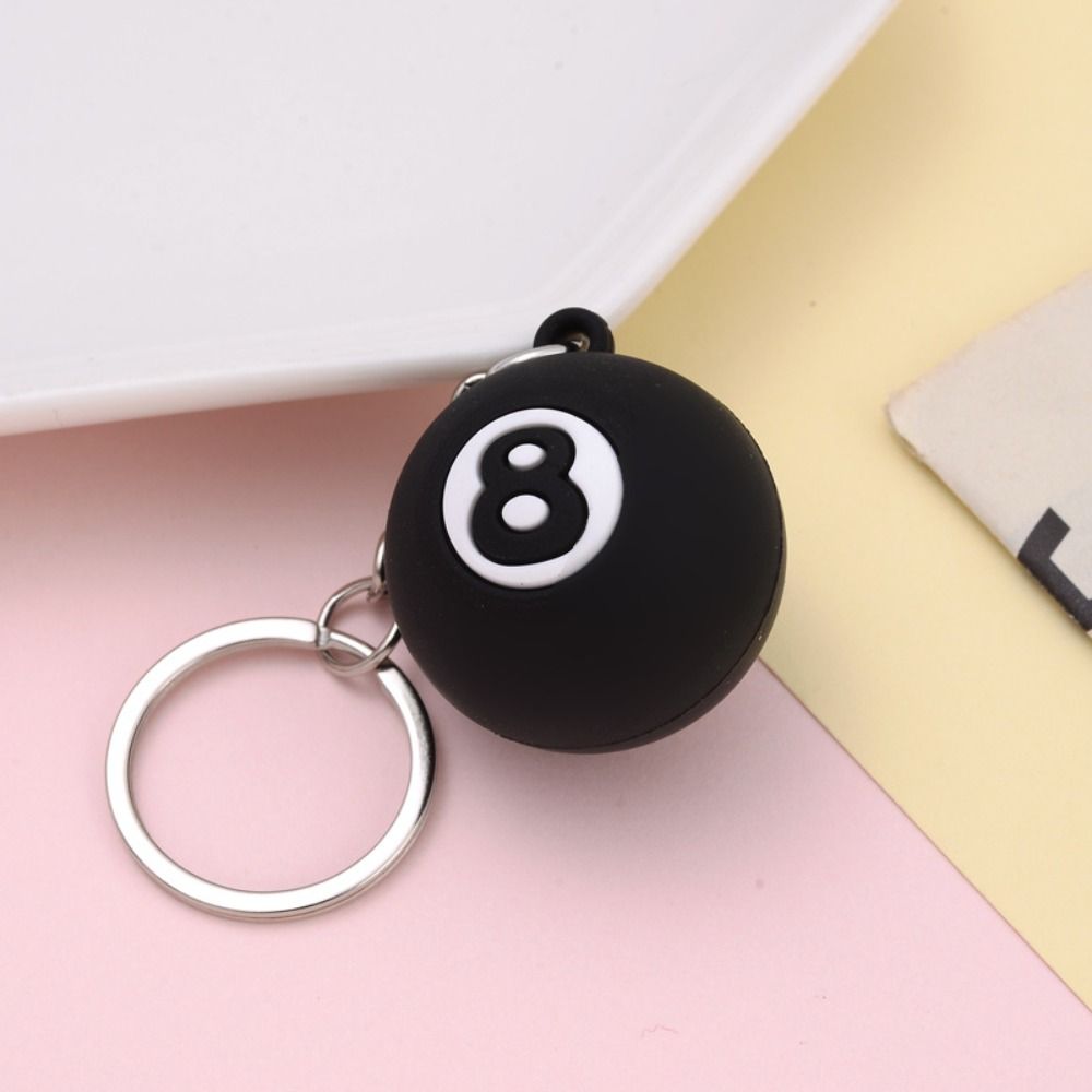 Durable Billiards Keychain Wear-resistant Pendant High Quality Number Beads