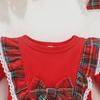 INS Baby Fashion Christmas Plaid Bow Dress 2025 - Children's Long-Sleeve Skirt