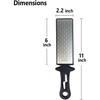 5-в-1 Алмазная пластина для заточки ножей и ножниц Керамический стержень для заточки ножей Двусторонняя сотовая поверхность с зернистостью 400/1000 На открытом воздухе