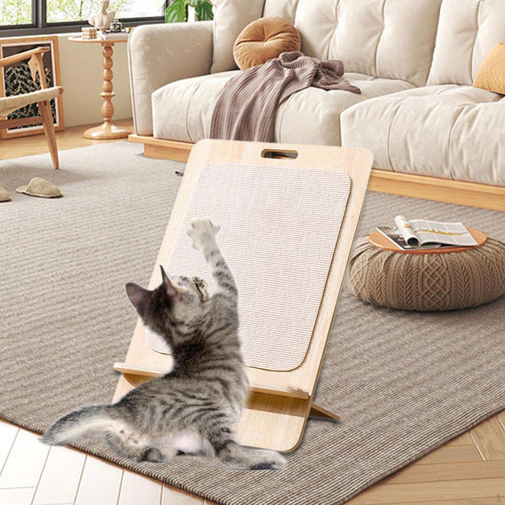 Cat Scratching Board Scratcher Activity Toys Training Grind Claws for Indoor Cats Stylish Pet