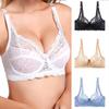 Thin Bras for Big Breasts Sexy French Underwear for Women Thin Gathered Lace Transparent Large Size Breast-collecting Bras Underwire Bra
