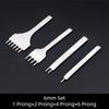 3/4/5/6mm Spacing Punch Tool For Leather Hole Punches Tool Lacing Stitching Sewing DIY Leather Craft Tools 1/2/4/6 Prong