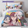 DAN DA DAN Pattern Bedding,Quilt Set Quilt Cover Pillowcase Home Birthday Gift (1 * duvet cover + 2 * pillowcase, without core)