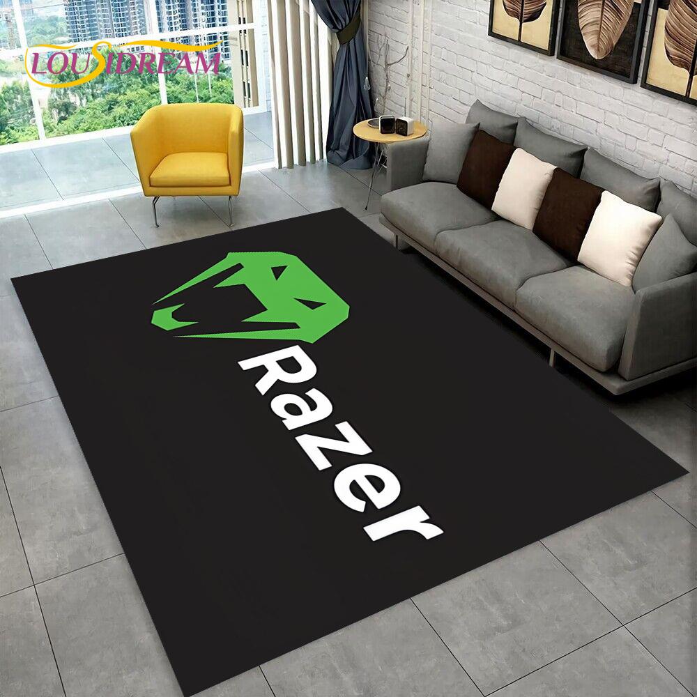 3D Логотип Razer Игра Геймер Змея Ковер Коврик для Дома Гостиной Спальни Дивана Придверный коврик Декор, детский игровой коврик Нескользящий коврик для пола