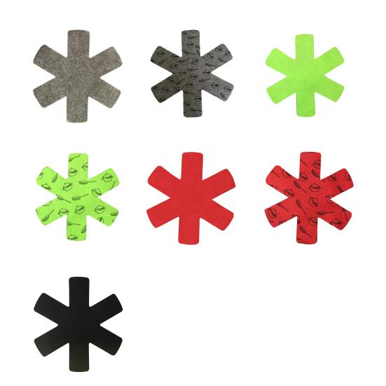 Набор из 6 держателей для кастрюль, многофункциональные защитные приспособления для кастрюль в 3 размерах, разделитель для кастрюль