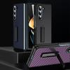Для Samsung Galaxy Z Fold 5 чехол с шарниром из углеродного волокна, складная подставка 4 3, противоударный жесткий чехол из арамидного волокна для ПК, чехол для телефона