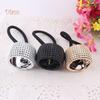 BEAUTY-HAIR CARE Punk Rivet Circle Ring Elastic Rope Band Ponytail Accessory