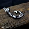 Гавайские украшения Кулон Рыболовный крючок Серебро 925 Проволочный кулон Волна Удача Рыболовный крючок [Ишики] Мужской [476svn]