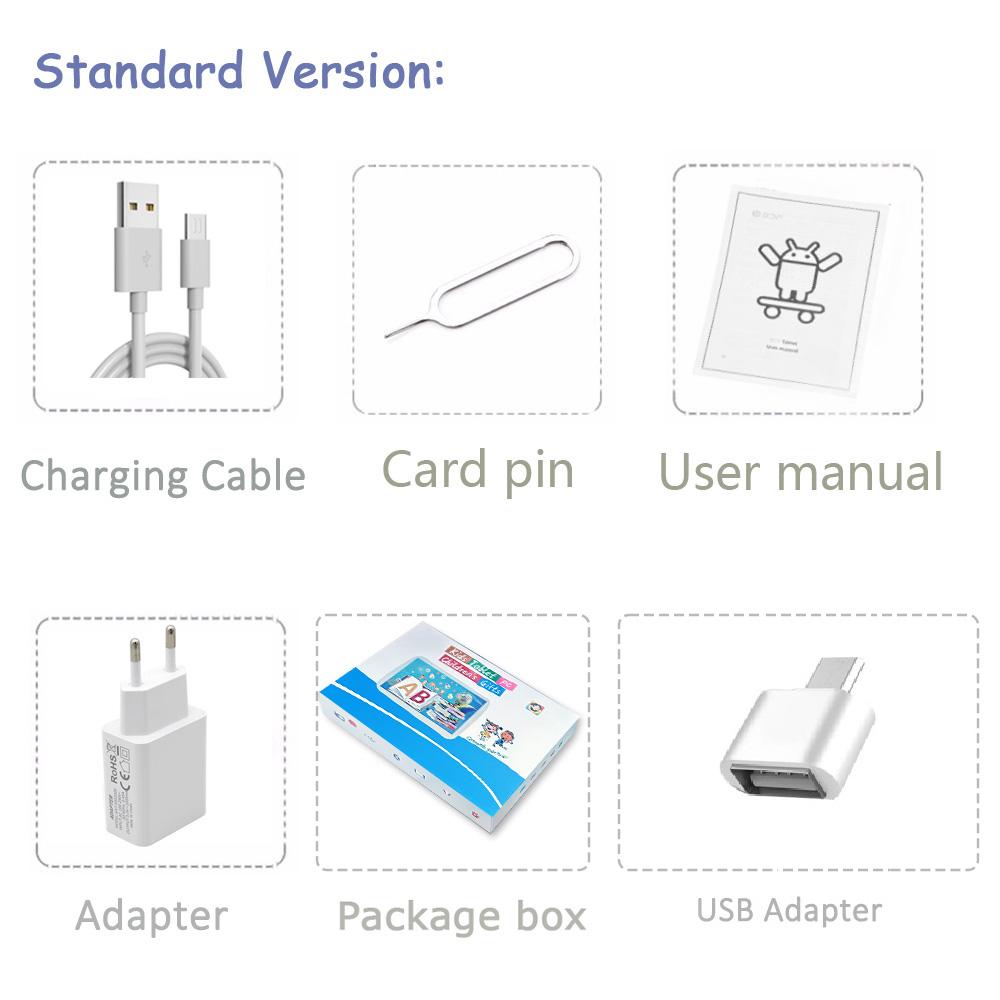 Новинка 2023 года, 7-дюймовый планшет, 5G, WIFI, 2 ГБ ОЗУ, 32 ГБ ПЗУ, обучение детей, образование, двойная камера, планшеты Google Android