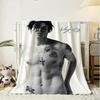 Плед Singer Y-Yungblud из мягкого фланеля, легкий дышащий летний плед для сна на диване, дома, в путешествии, уютный декор
